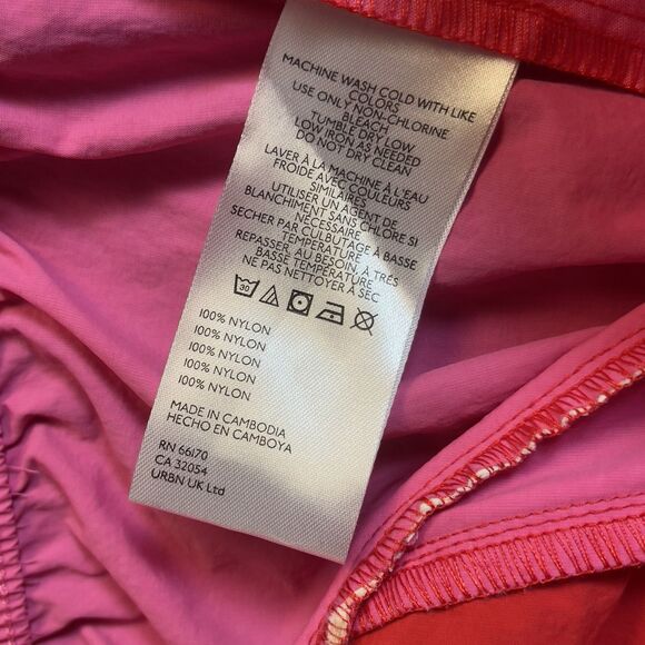 Urban Outfitters BDG Shorts Womens Large Red Pink Jess Nylon Track Retro Y2K NEW - Picture 8 of 14